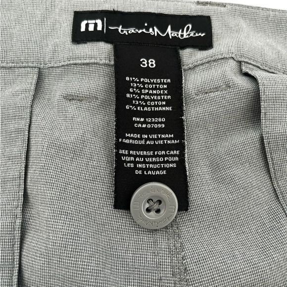 Men’s Travis Matthew Athletic/Golf, Lightweight, 4-Way Stretch, Gray Size 38 - Picture 4 of 5